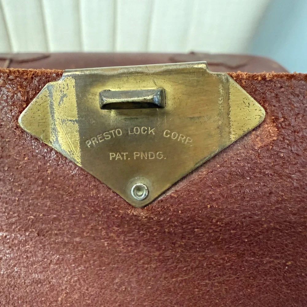 Case Navigation DEAD RECKONING type A-4 vintage Wright Leather WWII briefcase